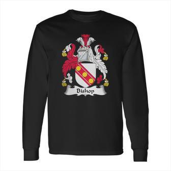 Bishop Family Crest Long Sleeve T-Shirt | Favorety