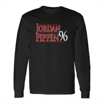 Black Chicago Mj Jordan Pippen 1996 Hooded Long Sleeve T-Shirt | Favorety UK