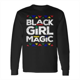 Black Girl Magic Black History Month Panthers Gift Design Long Sleeve T-Shirt | Favorety CA