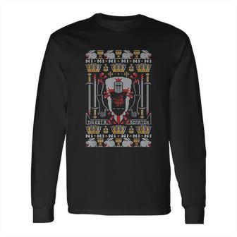 Black Knight Holy Grail Legs Off Funny British Comedy Long Sleeve T-Shirt | Favorety CA