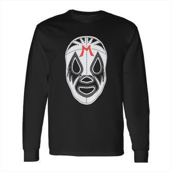 Black Mil Mascaras Lucha Libre Wrestling Gear Long Sleeve T-Shirt | Favorety