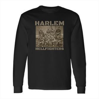 Black Military History Usa Black History Harlem Hellfighters Long Sleeve T-Shirt | Favorety CA