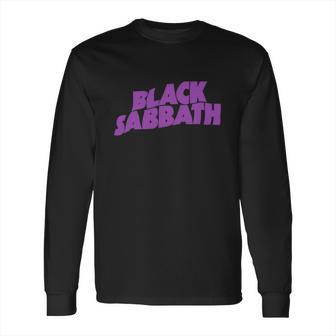 Black Sabbath Purple Word Art Long Sleeve T-Shirt | Favorety DE