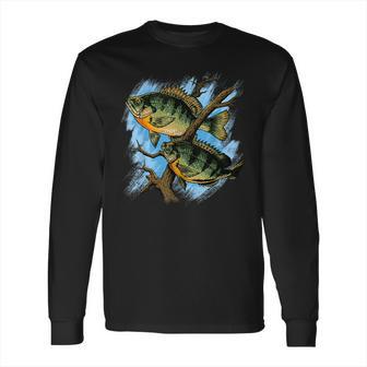 Bluegill Illustration Fishing Long Sleeve T-Shirt | Favorety AU