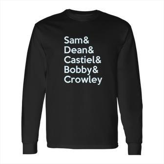 Brand88 - Supernatural Cast Adults Printed Long Sleeve T-Shirt | Favorety UK