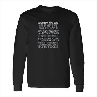 Brooklyn Ninenine Charles Boyle Quote Mashup Long Sleeve T-Shirt | Favorety AU