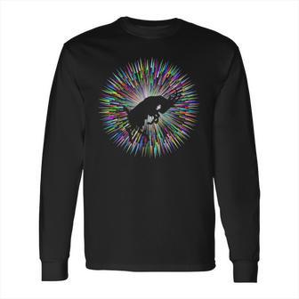 Bucking Goat Silhouette Bright Explosion Long Sleeve T-Shirt | Favorety CA