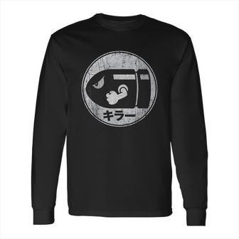 Bullet Bill Distressed Kanji Logo Long Sleeve T-Shirt | Favorety