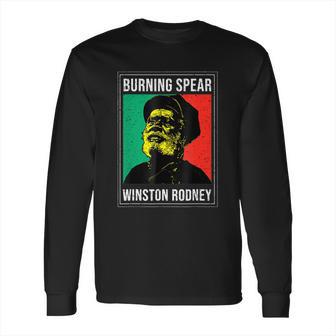 Burnings Spear Green And Red Long Sleeve T-Shirt | Favorety