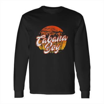 Cabana Boy Retro Classic Pool Boy Palm Beach Long Sleeve T-Shirt | Favorety CA