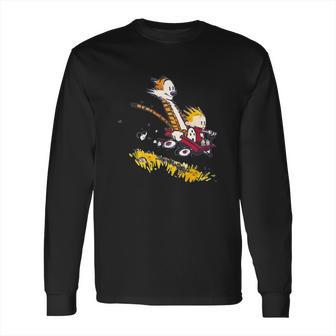 Calvin And Hobbes Racing Long Sleeve T-Shirt | Favorety DE