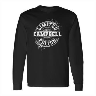 Campbell Funny Surname Family Tree Birthday Reunion Gift Long Sleeve T-Shirt | Favorety