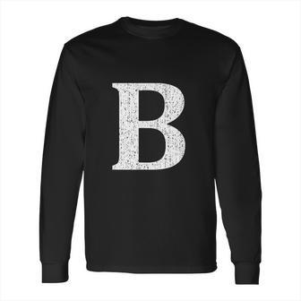 Capital Letter B Shirt Monogram Initial Long Sleeve T-Shirt | Favorety CA