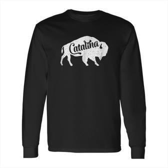 Catalina Island Bison Buffalo Long Sleeve T-Shirt | Favorety DE