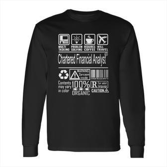 Chartered Financial Analyst 2018 T-Shirt Long Sleeve T-Shirt | Favorety UK