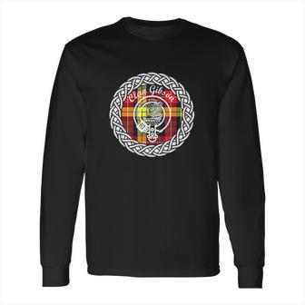 Clan Gibson Surname Last Name Scottish Tartan Crest Long Sleeve T-Shirt | Favorety AU