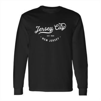 Classic Retro Vintage Jersey City New Jersey Long Sleeve T-Shirt | Favorety CA