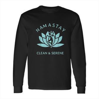 Clean And Serene Yoga Narcotics Anonymous Long Sleeve T-Shirt | Favorety UK