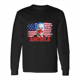 Clown Joe Funny Caricature Joe Biden Is A Democratic Clown Long Sleeve T-Shirt | Favorety DE