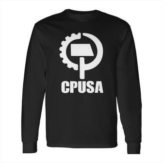 Communist Party Cpusa With Logo Long Sleeve T-Shirt | Favorety