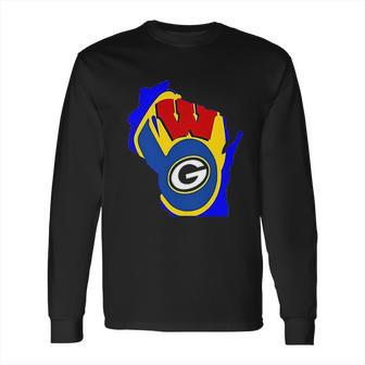 Cool Packers Brewers Badgers Long Sleeve T-Shirt | Favorety AU