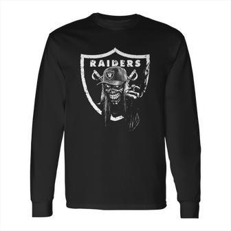 Cool Raiders Shirt With Eddie From Iron Maiden Long Sleeve T-Shirt | Favorety CA