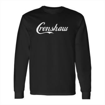 Crenshaw Simple White Text Design Long Sleeve T-Shirt | Favorety