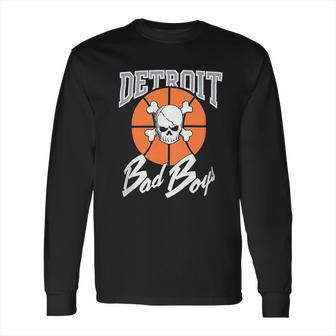 Customizable Detroit Pistons Authentic Bad Boys Long Sleeve T-Shirt | Favorety UK