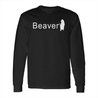 Cute Beaver Logo Long Sleeve T-Shirt | Favorety UK