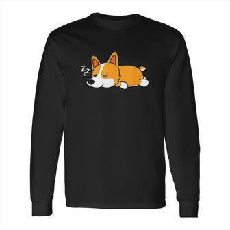 Cute Gift For Welsh Corgi Dog Lovers Nope Lazy Corgi Long Sleeve T-Shirt | Favorety