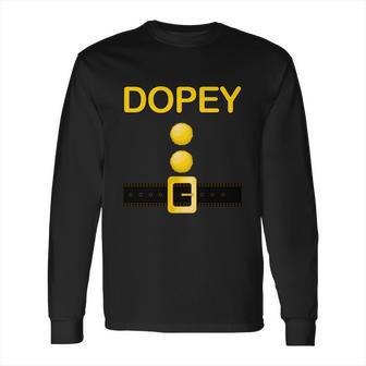 Cute Halloween Funny Halloween Day Dopey Dwarf Costume Long Sleeve T-Shirt | Favorety DE