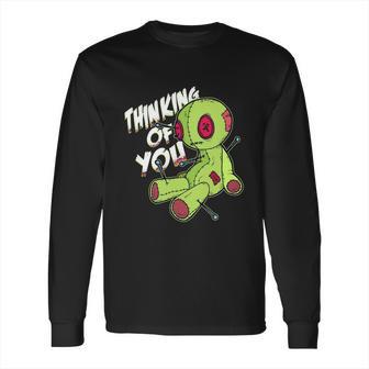 Cute Halloween Funny Halloween Day Thinking Of You Voodoo Long Sleeve T-Shirt | Favorety AU