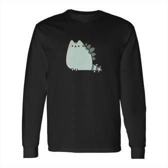 Cute Pusheen Dinosaur Long Sleeve T-Shirt | Favorety