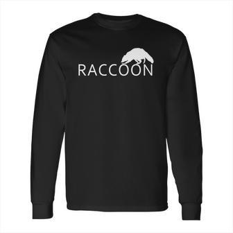 Cute Raccoon Logo Long Sleeve T-Shirt | Favorety AU