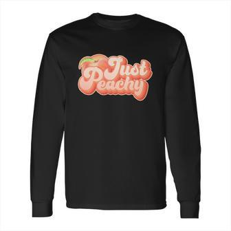 Cute Retro Vintage Just Peachy Long Sleeve T-Shirt | Favorety AU