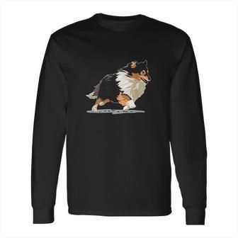 Cute Sheltie Shetland Sheepdog Long Sleeve T-Shirt | Favorety UK