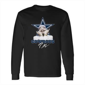 Dallas Cowboys Post Malone Shirt Hoodie Sweatshirts T Shirt Tee Long Sleeve T-Shirt | Favorety CA