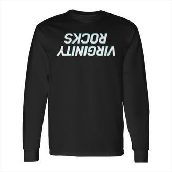 Dannyduncan69 Merch Virginity Rocks Mirrored Maroon Long Sleeve T-Shirt | Favorety AU