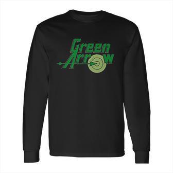 Dc Comics Green Text Logo Long Sleeve T-Shirt | Favorety DE