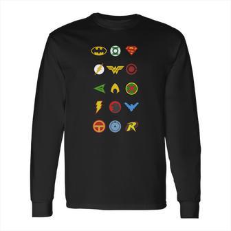 Dc Superheroes T-Shirt Long Sleeve T-Shirt | Favorety