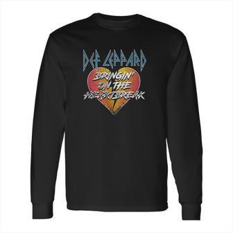 Def Leppard 1977 English Rock Band Bringin Heartbreak Black Long Sleeve T-Shirt | Favorety UK