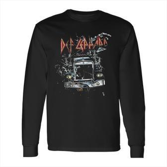 Def Leppard 80S Heavy Metal Band Rock N Roll Through The Glass Long Sleeve T-Shirt | Favorety UK