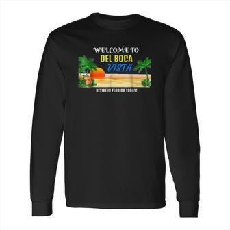 Del Boca Vista Beach Retro Long Sleeve T-Shirt | Favorety DE