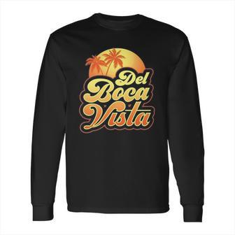 Del Boca Vista Sunset Retro Long Sleeve T-Shirt | Favorety CA