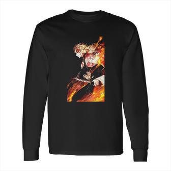 Demon Slayer Graphic Flame Long Sleeve T-Shirt | Favorety AU