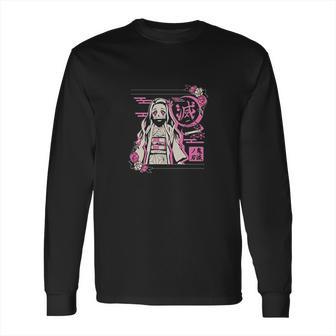 Demon Slayer Graphic In Pink Long Sleeve T-Shirt | Favorety AU