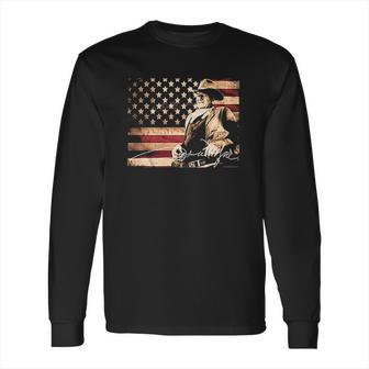 Designs John Wayne Tin Sign Long Sleeve T-Shirt | Favorety UK