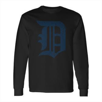 Detroit Baseball D | Vintage Michigan Bengal Tiger Retro Pullover Hoodie Long Sleeve T-Shirt | Favorety AU