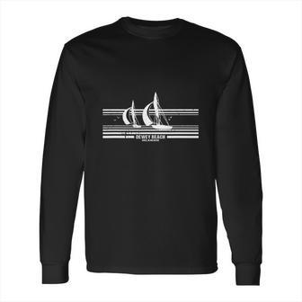 Dewey Beach De Sailboat T-Shirt Vintage 70S Graphic Tee Long Sleeve T-Shirt | Favorety CA