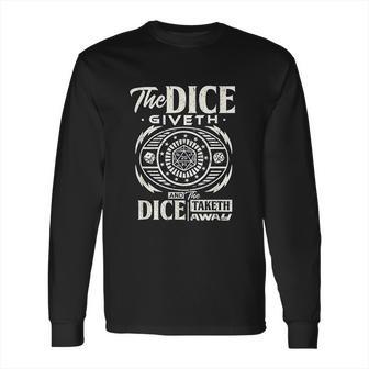 Dice Game Board Game Master Role Play Long Sleeve T-Shirt | Favorety AU